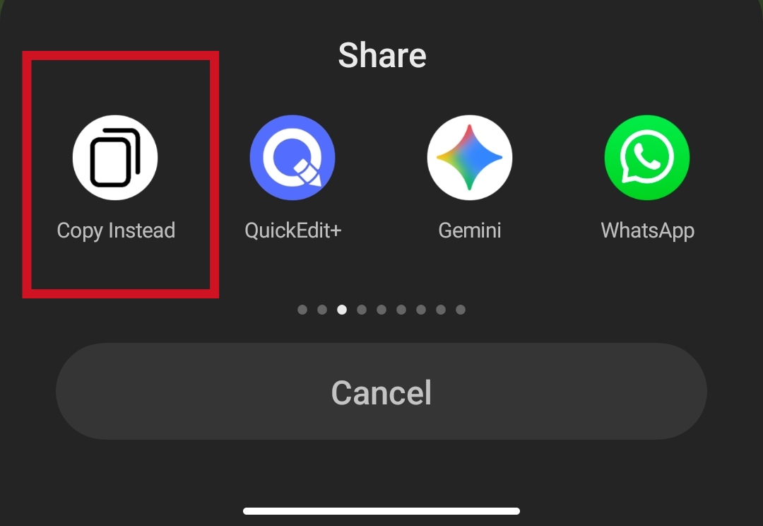 Copy Instead screenshot 1