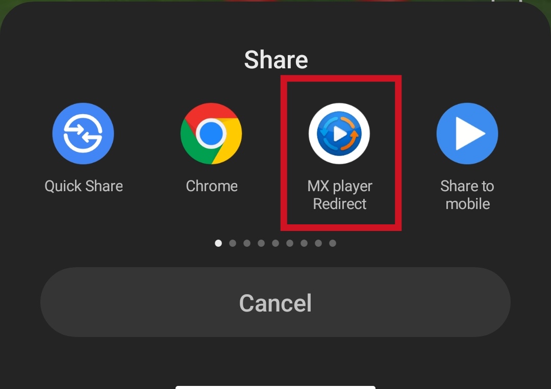 MX Player Redirect screenshot 1